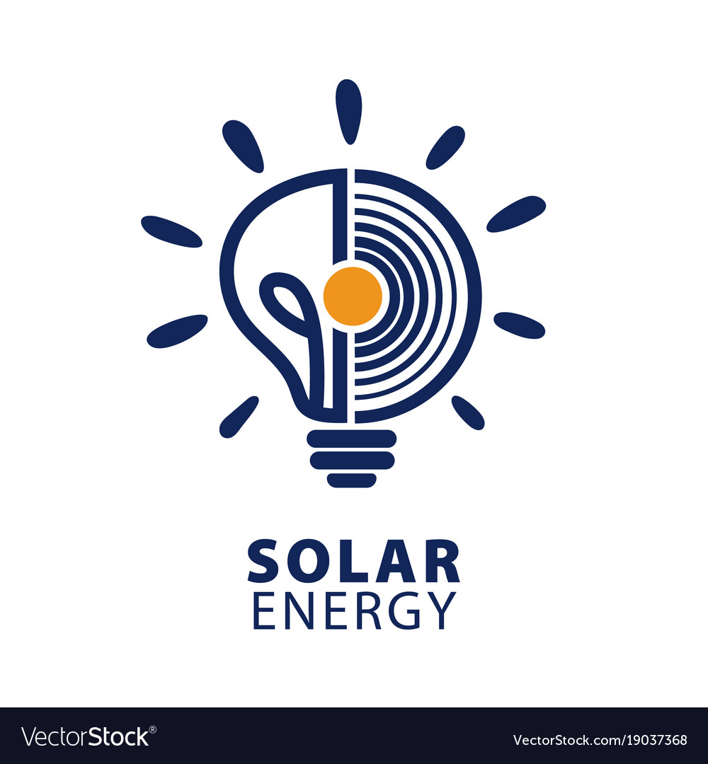 Solar Energy Logo Icon. Vector.